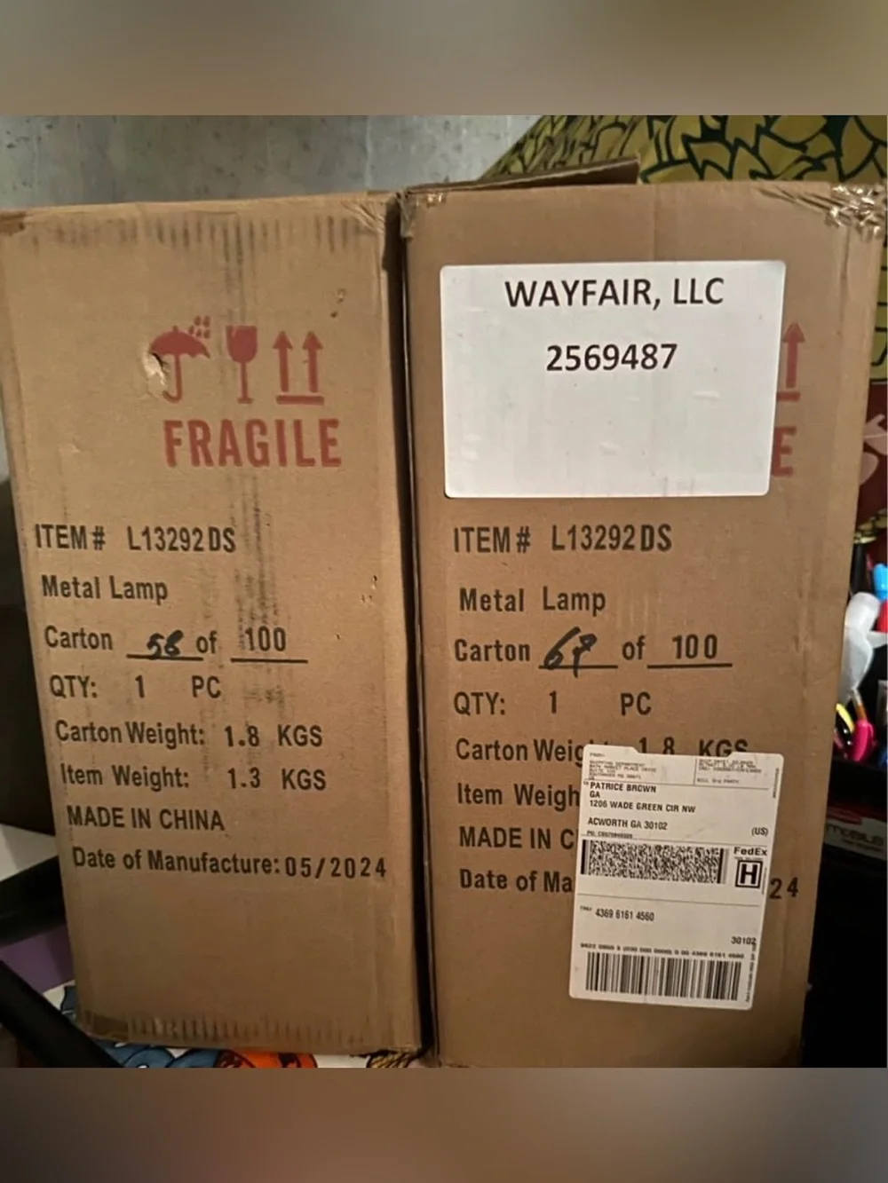 Two Laurel Foundry Modern Farmhouse Table Lamps NIB
